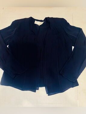 Doncaster Navy Open-Front Blazer